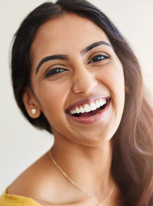 woman with a bright, white smile